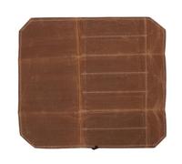 Purokise Housse à Couteaux, Tissu ciré, Rangement 7 Lames, Sacoche Chef Portable (Kaki)