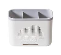 Purokise Porte-ustensiles de cuisine, pot à couverts avec trous d'égouttage | Construction plastique robuste avec trous d'égouttage pour ustensiles de cuisine support compact pour pailles et brosses à
