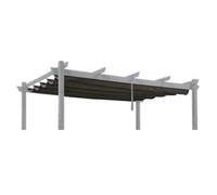 PURPLE LEAF Toile Pergola 4 x 3 m Rétractable Toile de Tonnelle Jardin Gris | Toit pour Pergola de jardin PURPLE LEAF 4 x 3 m, Uniquement compatible avec ce modèle, Sans cadre, Séchage rapide, UPF 50+