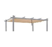 PURPLE LEAF Toile Pergola 4 x 3 m Rétractable Toile de Tonnelle Jardin Kaki | Toit pour Pergola de jardin PURPLE LEAF 4 x 3 m, Non compatible avec les autres marques, Sans cadre, Couleur durable, UPF 50+