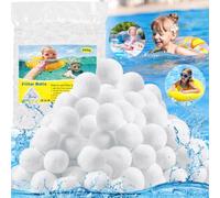 Purpledi 800g Balle Filtrante Piscine, Réutilisables Balle Filtrante Pisci, Boules de Filtre de Piscine Remplace 25kg Sable pour Filtre Piscine Balles Filtrantes pour Filtres à Sable, Filtration d'eau