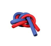 Purzen Gaine Isolante pour Tuyaux, Isolation Thermique en Caoutchouc pour Eau et Canalisations,Rouge,6mmx15mmx2m（80pcs）