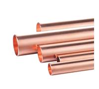 Purzen Tube en Cuivre, Tube Creux Droit en Cuivre Durci pour CVC, Réfrigération, Plomberie, Eau, Gaz et Projets DIY,40mm*1mm*0.5m