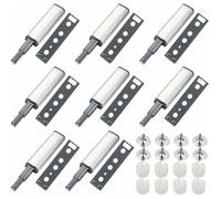 Push to Open Aimant Porte Placard 8 Pièces Métal Loquet Magnetique Push Open Poussoir Placard Fermeture Magnétiques pour Armoire