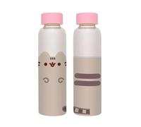 Erik Bouteille en verre Pusheen – 500 ml – Extérieur en silicone – Beige