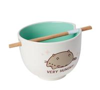 Pusheen Enesco The Cat Very Hungry Bol à ramen avec baguettes Multicolore 10 cm