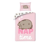 Pusheen Housse de Couette 140x200 + Taie 70x90 Nap Time Lazy Club Chat