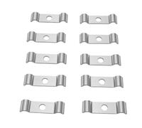 PUSOKEI 10 Pièces Tendeur de Montage à Double Tige en Acier Inoxydable | Quincaillerie d\'aspect galvanisé, taille de connecteur de panneau de 50 mm, fixation de poteau de jardin, kit de fixation