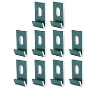 PUSOKEI Clips de Base de Serre 10 Pièces |Les Luminaires à Cadre en Aluminium pour Serres Attachent un Ensemble de Fixation à Crochets (GREEN)
