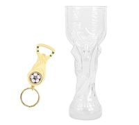 PUSOKEI Coupe de Bière Trophée de Football 850ml |Avec Porte-clés Décapsuleur pour la Fête des Fans de Football