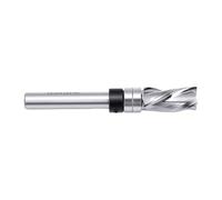 PUSOKEI Fraise à Affleurer, Queue de 1/4 Pouce, Coupe de 3/8 Pouce, pour | Guide de roulement supérieur, fraise à pointe en carbure, bords de placage stratifié, finition lisse, outil compact