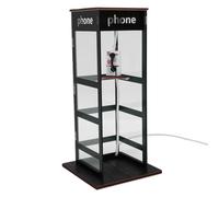 PUSOKEI Lampadaire Vintage Cabine Téléphonique Rétro Haute LED Lumière de