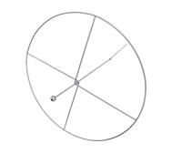 PUSOKEI Support de Plantes Rond en Acier Inoxydable, Piquet de Jardin | Cadre en treillis rond antirouille, cage à fleurs torsadée, poteau de potager extérieur, jardinière de sol facile à insérer