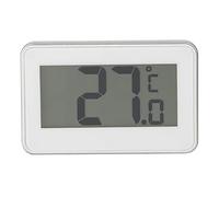 PUSOKEI TS-A95 Mini Thermomètre électronique, Thermomètre de Réfrigérateur D'affichage Numérique D'affichage à Cristaux Liquides de Thermomètre d'humidité Imperméable de Haute Précision (Blanc)