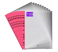 PUTOAHAO 100 Pochette Perforée a4,60μm Pochette Plastique Transparente a4,R | 0,06 mm,60 microns,60 micromètres