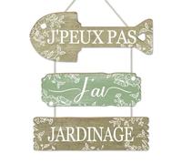 Putuo Decor Suspension décorative Jardin « J’Peux Pas j’AI Jardinage », Panneau Multi-éléments Style Bois Vintage, décoration Murale pour Potager terrasse Balcon, Cadeau Jardinier jardinière