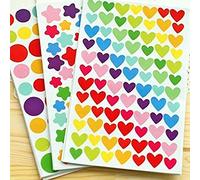 PuTwo Gommettes 18 Feuilles 1200 Gommettes Pour Fujifilm Instax Mini Photo Autocollants Pour Album Photo Scrapbooking Instax Mini Photo DIY Accessoires, activites manuelles pour enfants - Multicolore