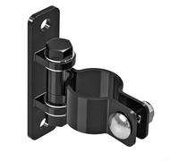 Puupaa Charnière de portail de ferme en acier au carbone robuste, finition galvanisée pour une entrée sécurisée de clôture, design épais pour granges de bétail (41 mm, noir)