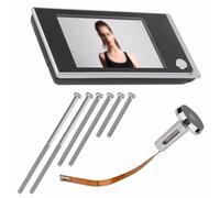 Puupaa Judas numérique sans fil avec écran LCD de 3,5" HD 720p HD Smart Doorbell Caméra de sécurité avec grand angle de 120° pour la surveillance à domicile