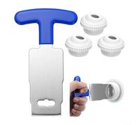 Puupaa Lot de 4 outils de retrait de buse de jet de piscine avec raccords de retour SP1419D e siège oculaire en acier inoxydable de 3,8 cm pour Hayward pour pentair