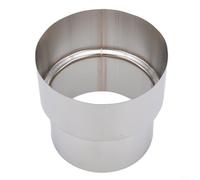 Puupaa Réducteur en acier inoxydable pour tuyau d'évacuation de cheminée, connecteur de tuyau de poêle pour chauffage et ventilation, brûleur à bois et installation de cheminée (Ø90mm/Ø80mm)