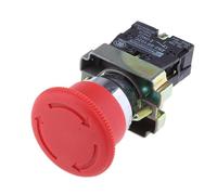 PUXZYAX Bouton-Poussoir à tête Champignon autobloquant XB2-BS542, Contact | arrêt d'urgence, interrupteur rotatif à verrouillage, options polyvalentes, bouton d'arrêt rotatif verrouillage, bouton