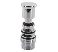 PUXZYAX Robinet inverseur d'eau à tirette, plaqué cuivre chromé, pour | compatible avec baignoires triples.
