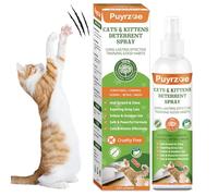 puyrzoe Spray répulsif naturel pour chat - Spray dissuasif pour chat intérieur et extérieur - Spray anti-rayures pour meubles, canapés, rideaux, plantes, chat - 200 ml