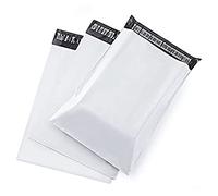 PUYUNA Sac de courrier Blanc, for Sacs Rangement d'enveloppe Express, d'expédition, Emballage en Pochette Plastique PE à Joint Auto-adhésif