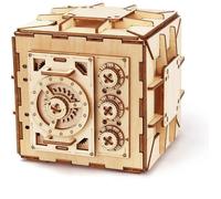 Puzzle 3D Avancé en Bois - Réutilisable et Portable - 111 Pièces - Tirelire - Pour Adultes