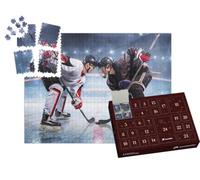 puzzleYOU : Calendrier de l'Avent | « Joueur de Hockey sur Glace, pleinement concentré »