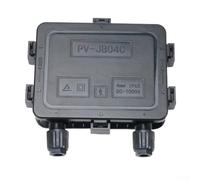PV Boîte de jonction pour panneau solaire IP67 pour 180W-300W, boîte de distribution étanche avec protection anti-islandage pour installations photovoltaïques intérieures et extérieures, noir