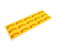PVC Autocollants Fléchés Directionnels 15 Pièces Jaunes | Signalisation à Voie Unique, Impression Claire et Adhésif Non Durcissant, pour Carreaux Céramiques et Atelier