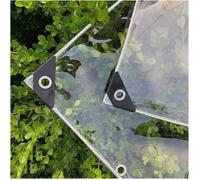 Pvc Bache De Transparente Armée Epaisse Avec 1X2 M, Oeillets Vinyle Bâche Solide Protection Plastique Imperméable Pour Exterieur B