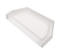 PVC Bouchon D’extrémité de Gouttière Ajustable Double Face Blanc | Drainage des Toits Avant-toit, Installation Rapide, Protège Gouttières et Conduits Pluviaux
