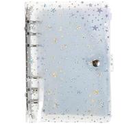 PVC Classeur Budgétaire Pochettes à Fermeture Éclair A6 Blanc | Anneaux Amovibles, Couverture à Bouton, Rangement Résistant à L’eau et Reçus, Stylo Inclus, Léger