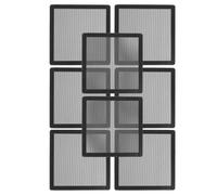 Pvc Couvercle Magnétique 5,51 8 Pièces de Ventilation, Noir | Maille Filtrante pour Plafond et Mur, Installation Aimantée Simple, Entretien Facilité, Usage Intérieur