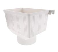 PVC Déviateur D’eau de Gouttière pour Canalisation Pluviale Blanc | Plastique Lisse sans Bavures, Installation Facile, Réduit les Obstructions, Adapté aux Toitures Extérieures et Réservoirs