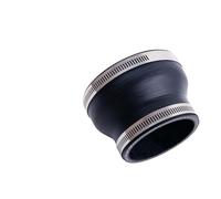 Pvc Élastomère Manchon Flexible Réducteur droit en Silicone, 3 plis, 76mm de long, tuyau refroidissement, ID 63 70 83 85 90 76 64 67 84 89 75 MM, noir, 1 pièce(ID76-89mm)