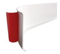 PVC Plinthe Souple Autoadhésive Imperméable Bande Décorative, Mur Garniture Design Peel and Stick pour Bordure de Carrelage Plafond(15cm/1m)