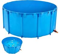 PVC réservoir à poissons 5000L - bassin à poissons φ2400x1000mm - bassin à poissons pour koi - bassin à koi bleu