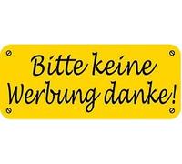 PVC Stickers pour boîte aux lettres - Boîte aux lettres pas de la Publicité - 302082 - Taille env. 48 x 20 mm