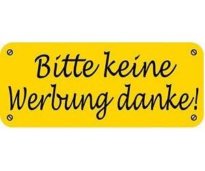 PVC Stickers pour boîte aux lettres - Boîte aux lettres pas de la Publicité - 302082 - Taille env. 48 x 20 mm