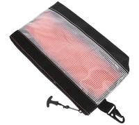 PVC Transparent Pochette à Outils Compacte, Antistatique, Zippée | Fenêtre en Filet et Clip Métallique, Format 11,8 Pouces, pour Maintenance et Pièces Électroniques