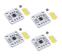 Pvczool 4 PièCes AS5600 Encodeur MagnéTique Module de Capteur de Mesure D'Angle D'Induction MagnéTique 12Bit Haute PréCision