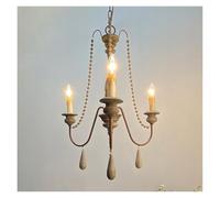 PVYGDXYI Lustre en Bois Vintage, Lustre Rustique en Perles de Bois, éclairage intérieur pour Salon, Chambre, Cuisine, loft, luminaire Suspendu Moderne