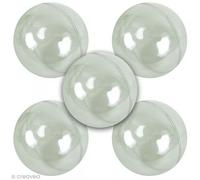 PW International Lot de 5 Boules de Cristal Plastique 8 cm adapté Alimentaire
