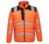 Pw3 Hi-vis Baffle Couleur : Orange/noir Taille Xxxl - Portwest