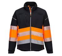 Portwest PW375 Veste Softshell PW3 Haute Visibilité Classe 1 Noir/Orange - Taille L