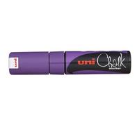 Uni Marqueur de craie PWE8K (140160000) 8 mm Pointe biseautée Violet